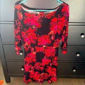 Floral 3/4 sleeve dress